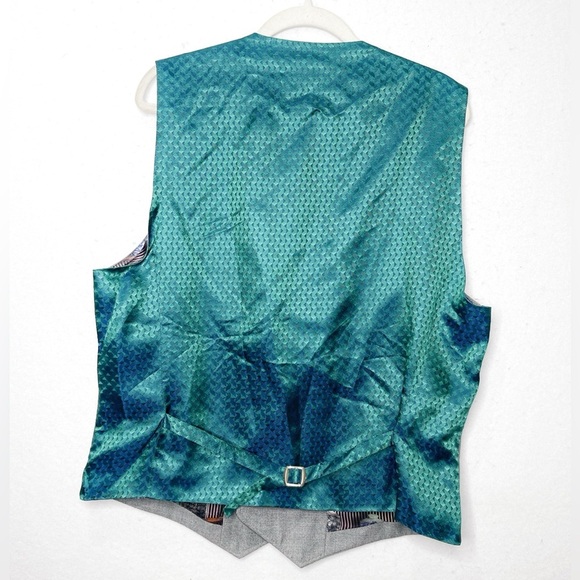 Ted Baker London Modern Fit Wool Waistcoat Endurance Vest Woven In Italy 46R - Picture 2 of 9